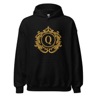 Unisex - Hoodie - Q symbol in Gold