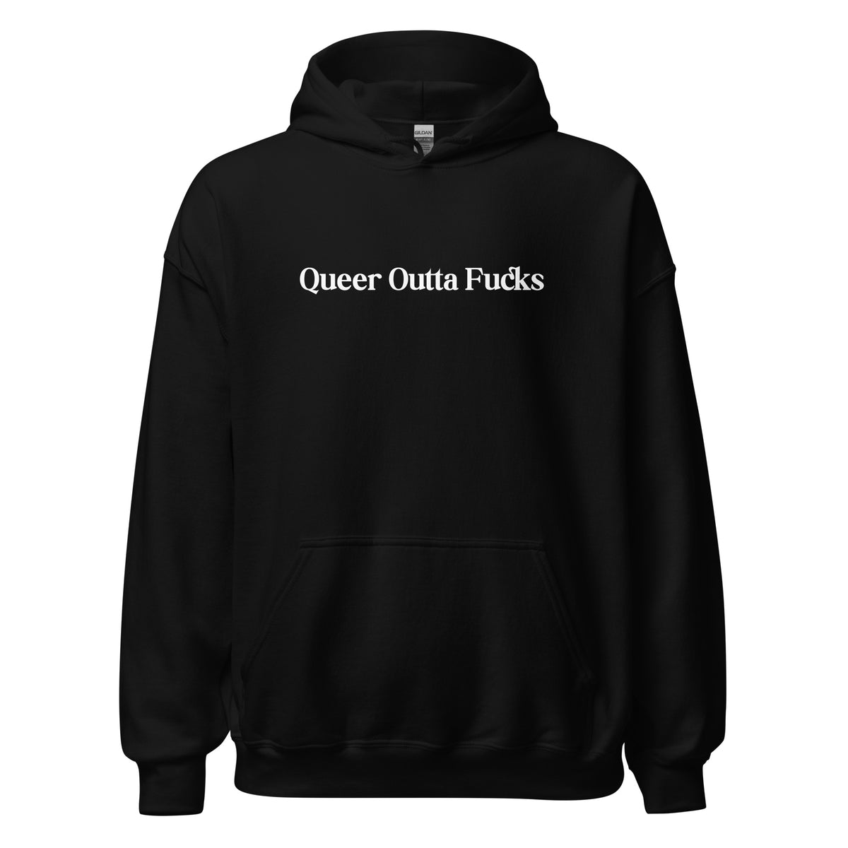 Unisex - Hoodie - Queer Outta Fucks in White